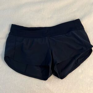 Lululemon track shorts. 2.5inch inseam. Size 8. Navy.